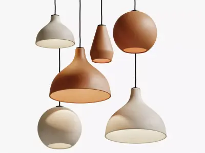 Folk Abigail Pendants 3D model