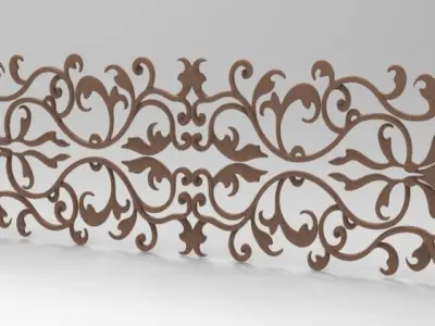 Decorative ornament filling 3D model