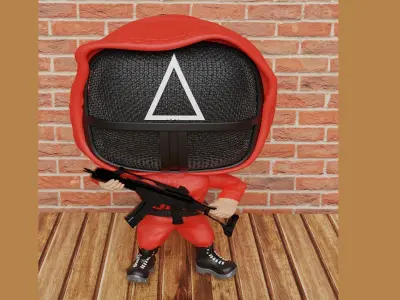 Funko Pop Squid Game  Ojingeo Geim Netflix 3D print model