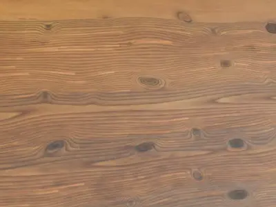 Polished Warm Oak Wood with Knots PBR Seamless Texture