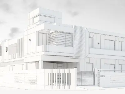 3D House Exterior Model Download By Al Ghazi Design Studio 3D model