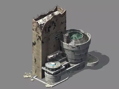 Different dimension - architecture - ruins 07 3D model