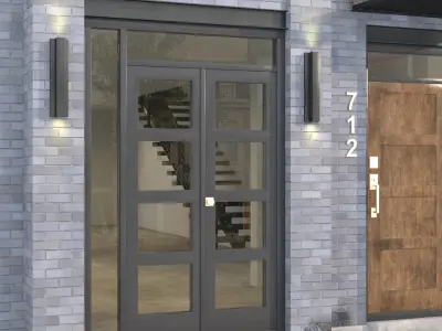 Brick Building 02 3D model