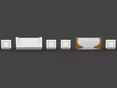 stage backdrop 3D model