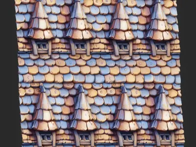 Stylized Roof Seamless Texture  Texture