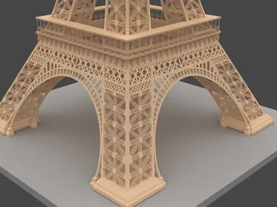 Eiffel Tower France 3D model
