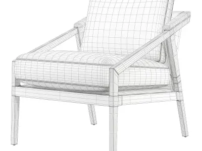 Earl Occasional Chair in Silver Sage Low-poly 3D model