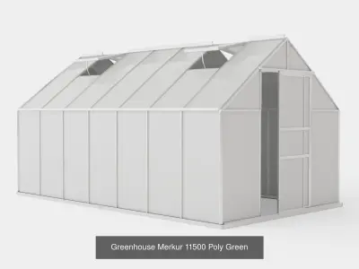 Collection of Greenhouse Merkur 11500 - 6 Models 3D Model Pack