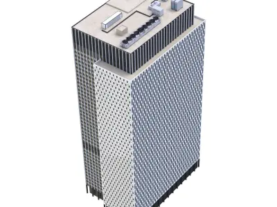 Building 100 Worth St New York 3D model