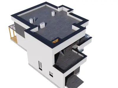 Modern house v85 3D model
