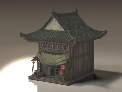 Ancient buildings 3D model