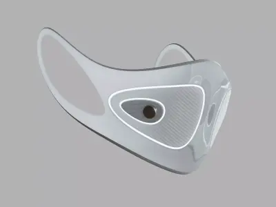 Advanced Mask Low-poly 3D model