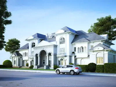 Exterior Scene - Vray Render 3D model