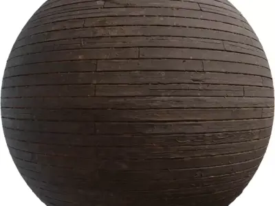 Weathered Narrow Deck Planks PBR Texture Texture