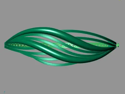 Womens Bracelets Bangles 3DM STL OBJ With Details  3D print model