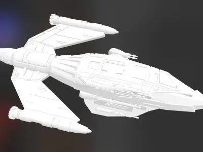 Skipray Blastboat - flight mode 3D print model