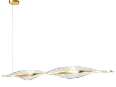 Spiral Nordic Style Chandelier 3D model
