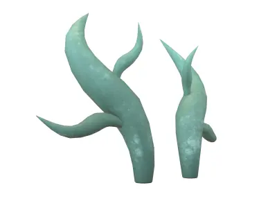 Dragon Horn v1 001 Low-poly 3D model