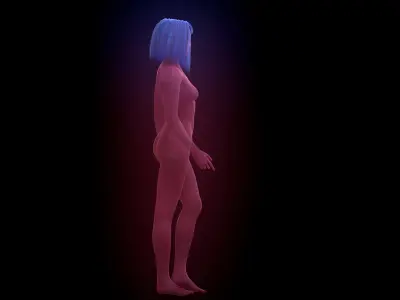 Joi From Blade Runner 2040 Low-poly 3D model