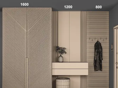 Entryway furniture 44 3D model