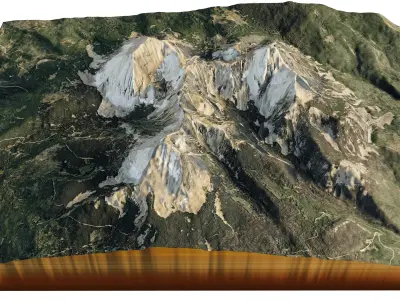 Mount Peale 3d model landscape 3D model