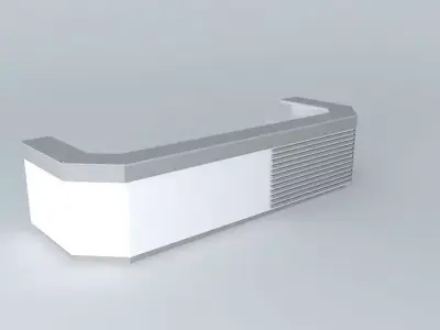 Front desk Free 3D model