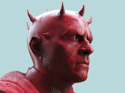 Darth Maul Bust 3D print model
