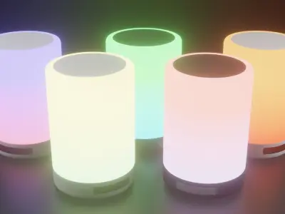 Low Poly Sound System Low-poly 3D model