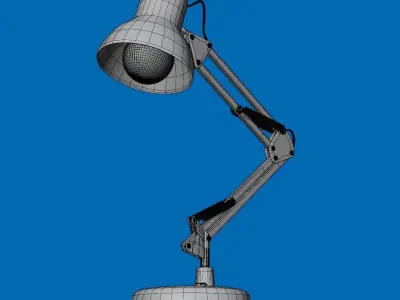3D model lamp for interior 3D model
