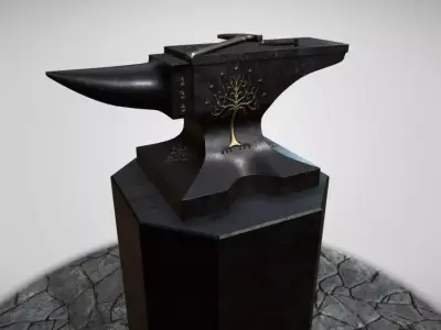 Shadow of Morodor Celebrimbors Forge Scene 3D model