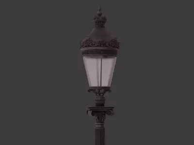 Paris lamp post 3D model
