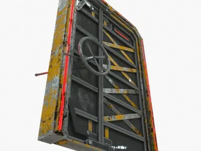 Sci-Fi door 1 3D model