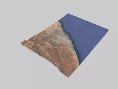 BENGHAZI City Low-poly 3D model