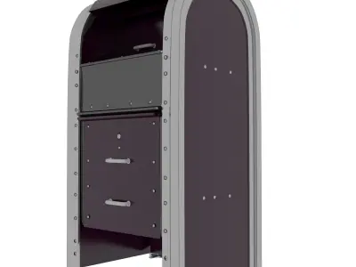 Trash Can and Mailbox 3D model