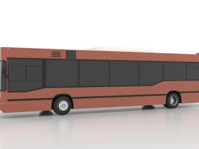 Avtomontaza - Mercedes-Benz O405N2 Low-poly 3D model