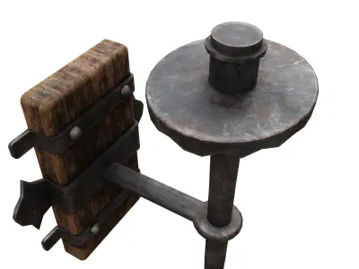 Medieval Torch  Low-poly 3D model purchase