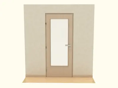 Wooden Door 3D model