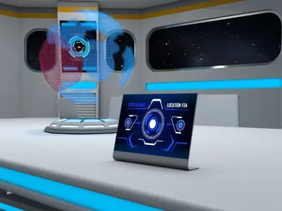 Sci Fi Meeting Room 3D model