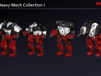 Heavy Mech Collection I 3D Model Pack