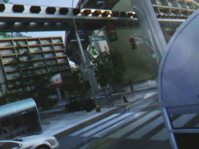 Big city super detailed in high-low poly 3D model