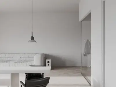 Minimalist Apartment scene for Cinema 4D and Corona Renderer 3D model