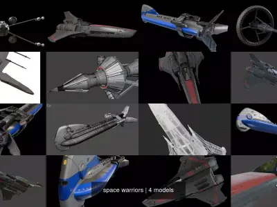  space warriors 3D Model Pack