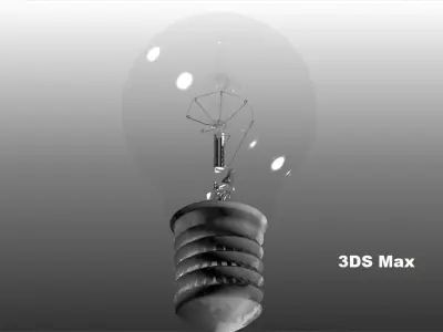 light bulb 99mm 3D model