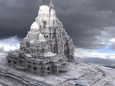 Palace Exterior Towers 3D model