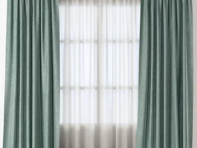 Curtains 02 3D model