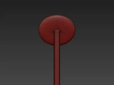 Quintet modern chandelier 3D model