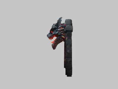 Fantasy Dungeon Gate - 3D Model Low-poly 3D model