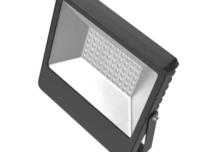 Low Poly Flood Light Low-poly 3D model