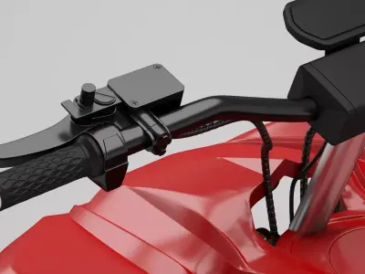 ATV vehicle motorcycle 3D model