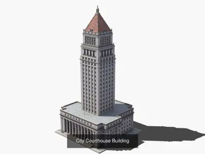 Modern Building Collection 06 3D Model Pack